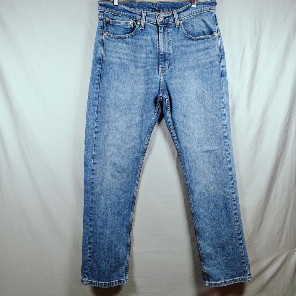Levi Strauss 505 Jeans Mens W34 L30 Medium Wash Straight Fit Denim Pants